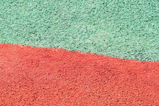 Green red plastic floor