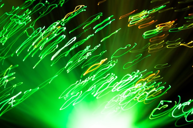 Green shaky optical fiber particles