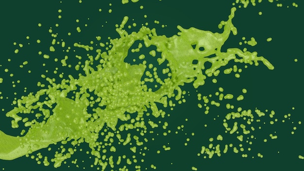 Green splash background