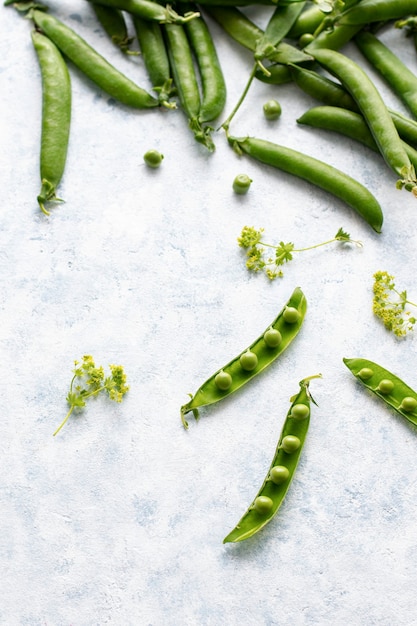 Green sugar snap peas background