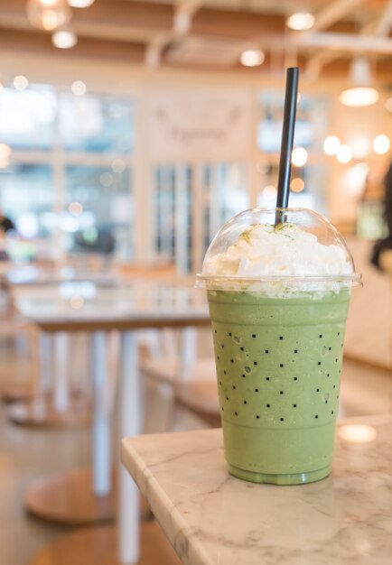 green tea frappe