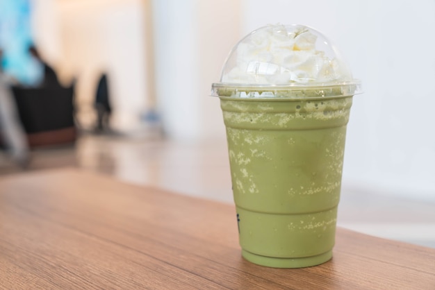 green tea latte frappe