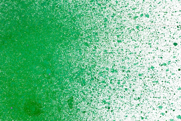 Green texture of watercolor splatters