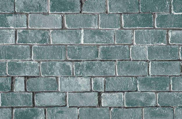 Green textured brick wall background