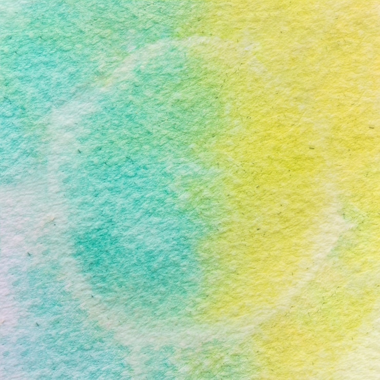 免費 Photo 綠色和黃色油漆的水彩畫布質感紙