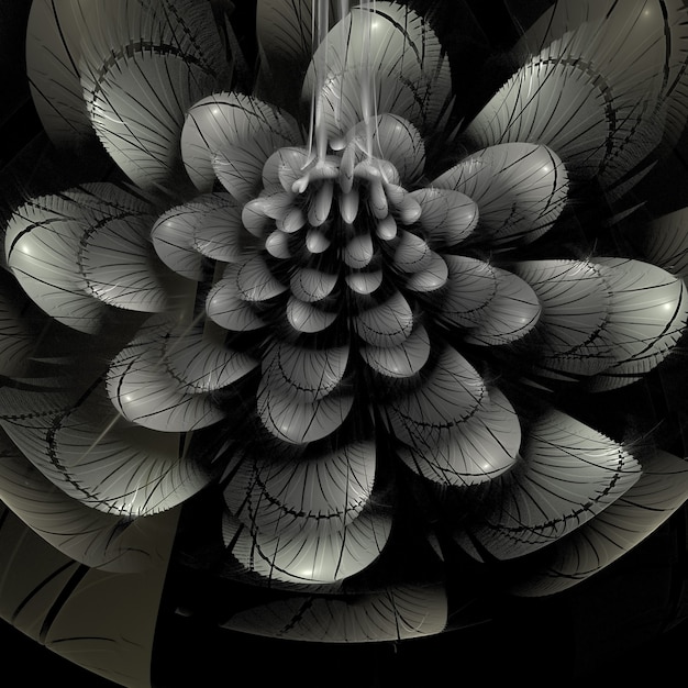 абстрактные обои фрактал фон цветок