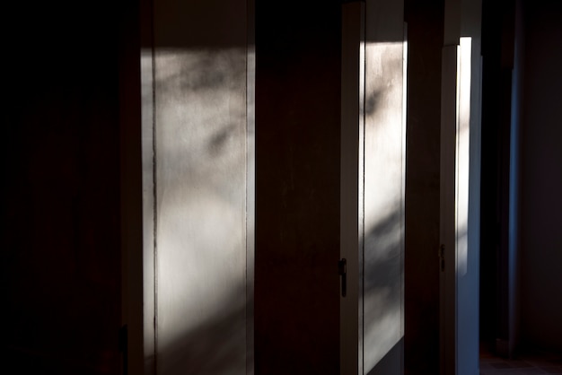 Greyscale of restrooms stall abstract background