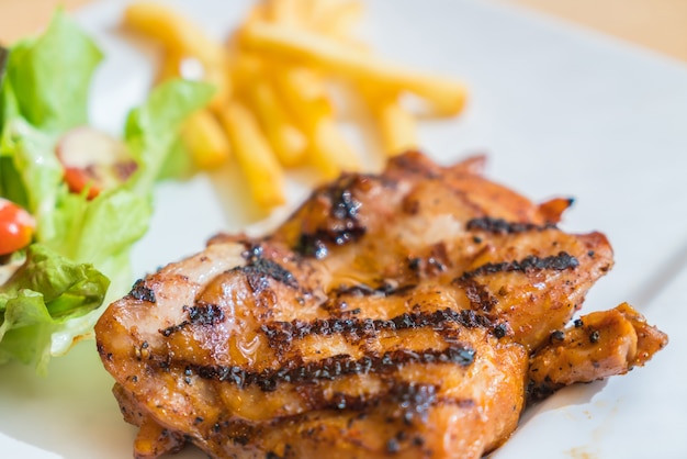 Grill chicken steak