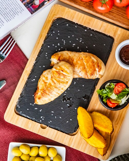Пожарить грудку курицы