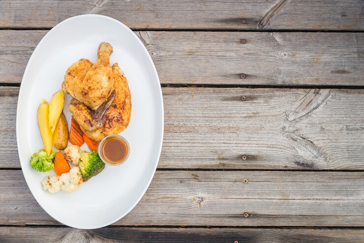 Free Photo grilled chicken