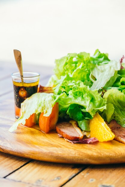 Grilled Duck breast with vegetable salad