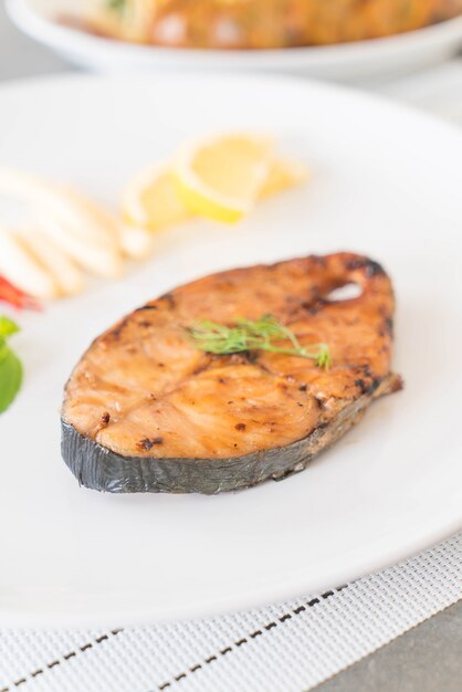 grilled mackerel steak