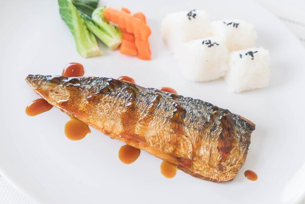 Grilled Saba fish sauce