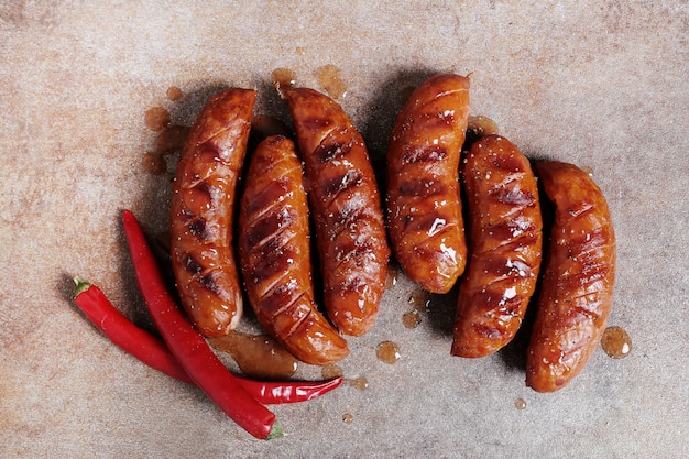 Grilled sausage