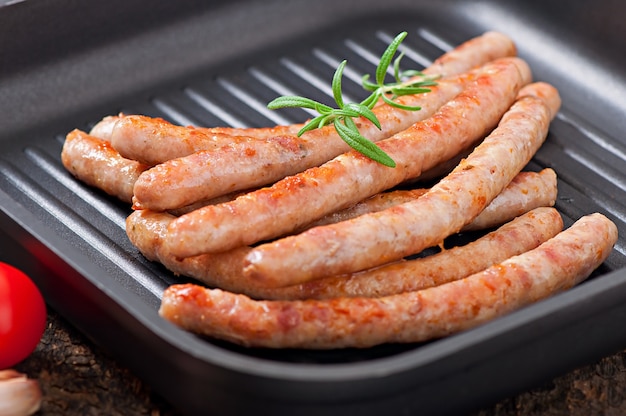 grilled sausages