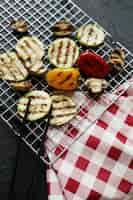 Free photo grilled vegetables