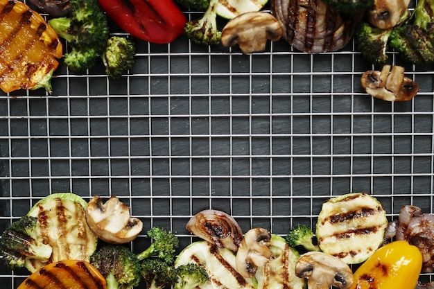 Free photo grilled vegetables