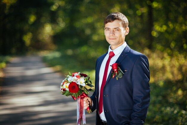 Groom portrait