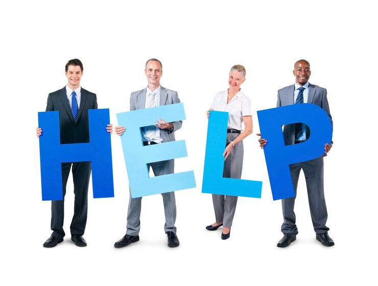 Free Photo group of business people holding the alphabet