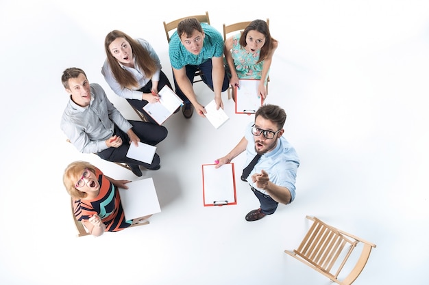 Group of Business People in a Meeting