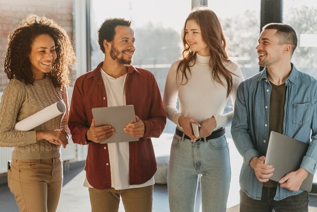 Group of business people meeting