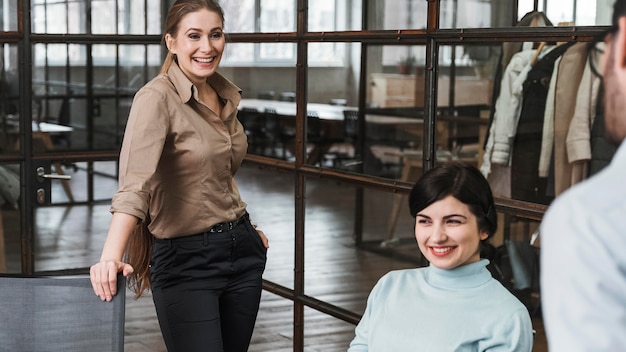 Group of businesspeople during a meeting indoors