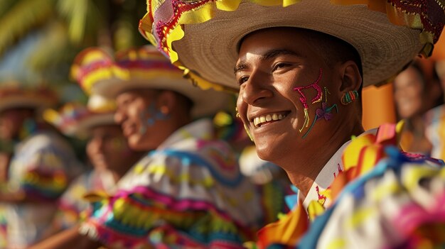 Un gruppo di amici colombiani che trascorrono del tempo insieme e si divertono