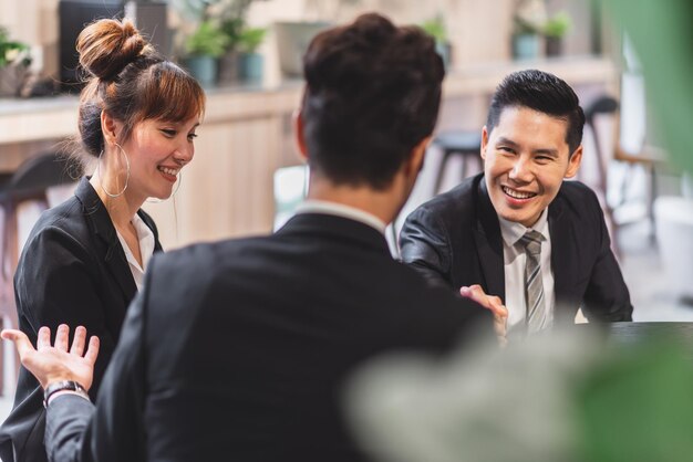 Group of Diverse Business People Successful Teamwork Working Together with Laptop Computer at Office