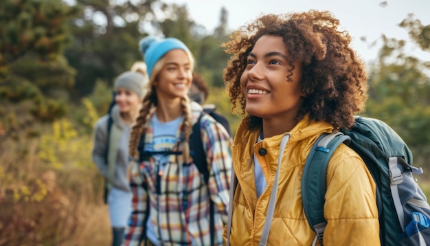 Foto gratuita gruppo di adolescenti e giovani diversi che svolgono attività insieme per celebrare la giornata mondiale delle competenze giovanili