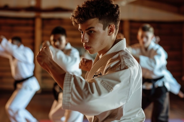 Foto gratuita gruppo di adolescenti e giovani diversi che svolgono attività insieme per celebrare la giornata mondiale delle competenze giovanili