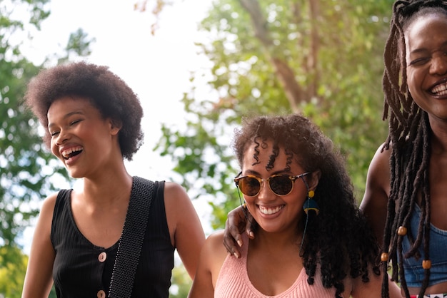 Group of female friends enjoying a day out together