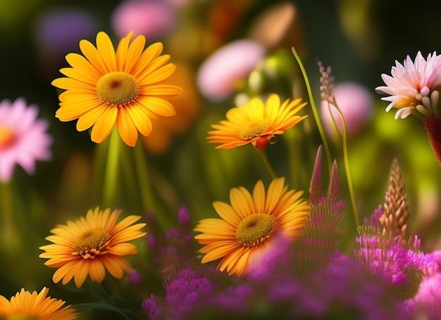 A group of flowers with the word daisy on the bottom