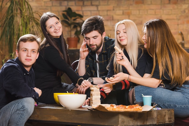 Group of friends at a party