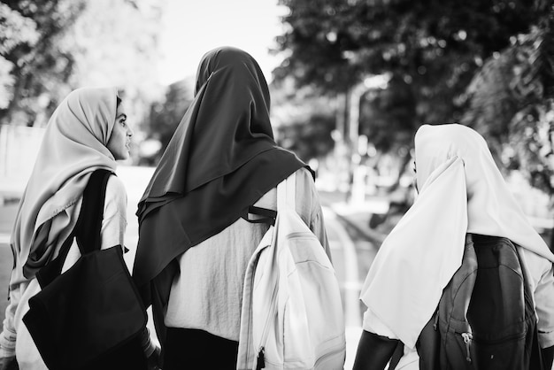 Group of Muslim women having a great time