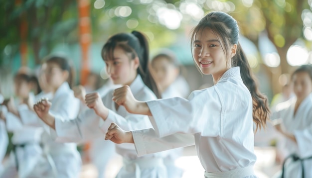 무료 사진 세계 청소년 날 을 축하 하는 청소년 들 의 그룹 이 함께 활동 하고 있다