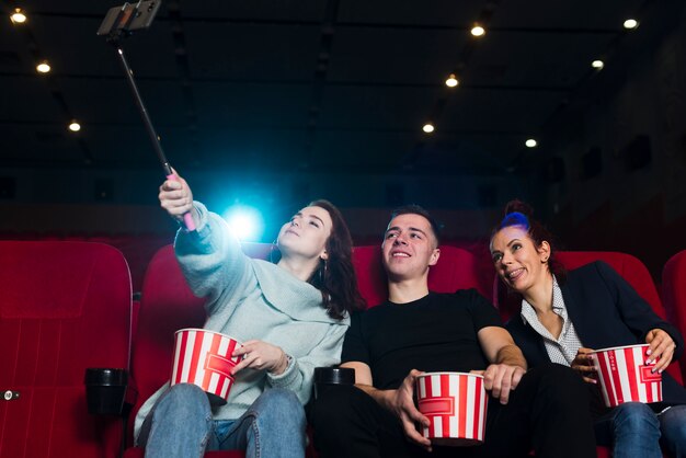 Group of people in cinema