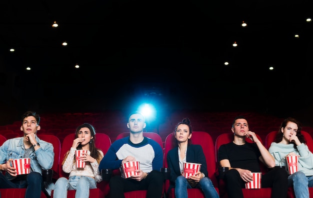 Group of people in cinema