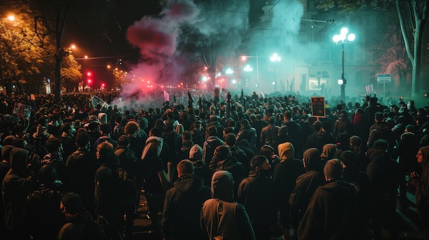 Foto gratuita gruppo di lavoratori che organizzano una protesta