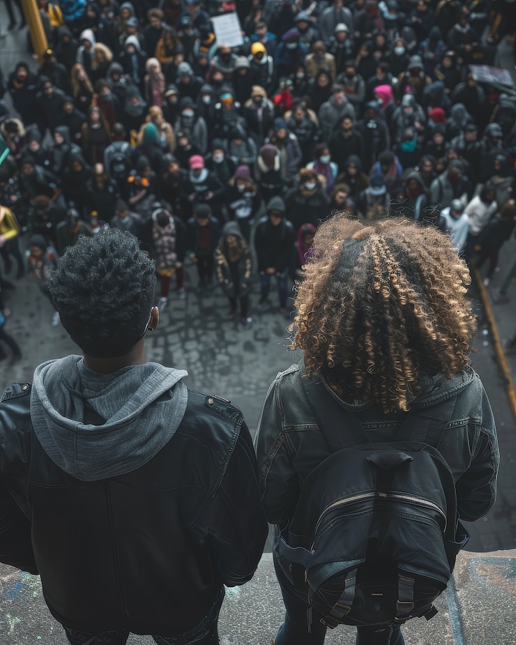 Free Photo group of workers organizing protest