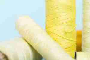 Free photo group of yellow thread reals