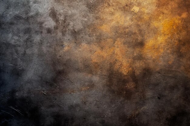 Grunge black wall background with stains and scratches | AI-generated image