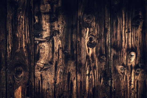 グランジ木製の木製のクローズアップの表面