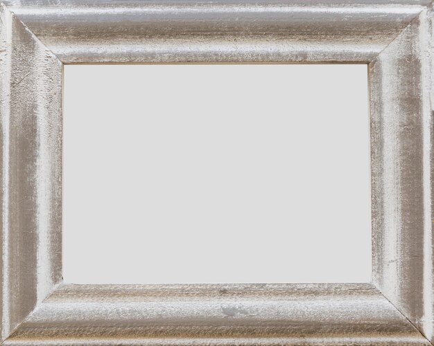 Grunge old white empty frame