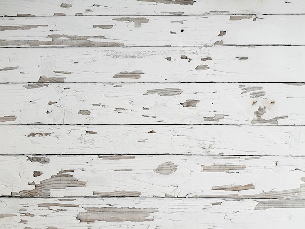 Grunge peeling white paint wood texture