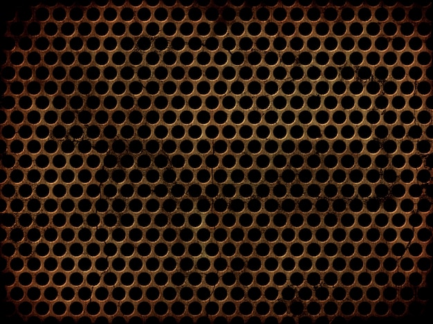 Free photo grunge perforated metal