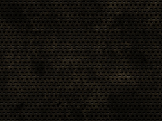 Grunge perforated metallic texture background