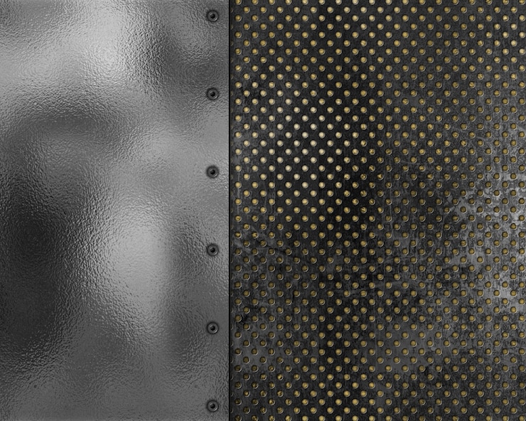ฟรี Photo grunge style metallic texture background