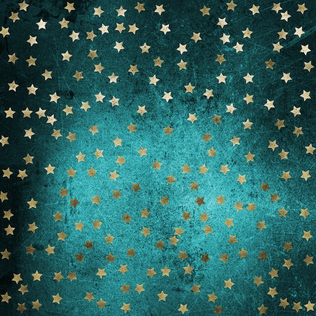 Free photo grunge  with gold stars