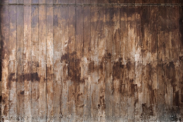 Free photo grunge wooden planks textured background