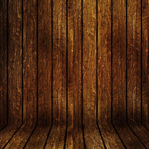 Grunge wooden room